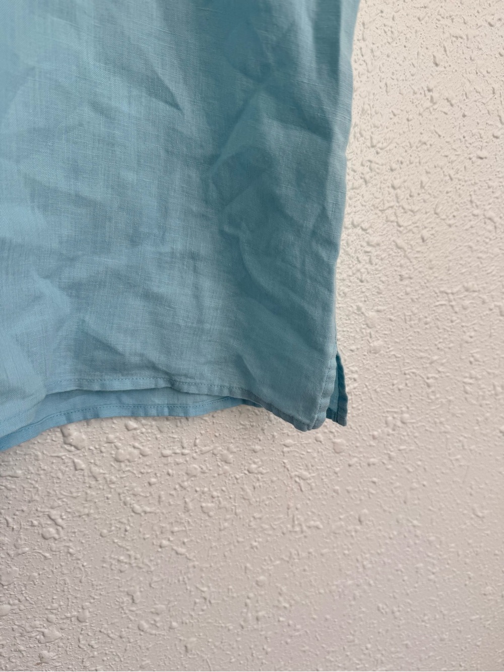 Eileen Fisher blue linen boxy cropped tank top L - Picture 5 of 6